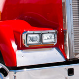 6" x 4" Chrome Heated LED High Beam Headlight