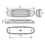 4 LED Light Track Clearance/Marker Light