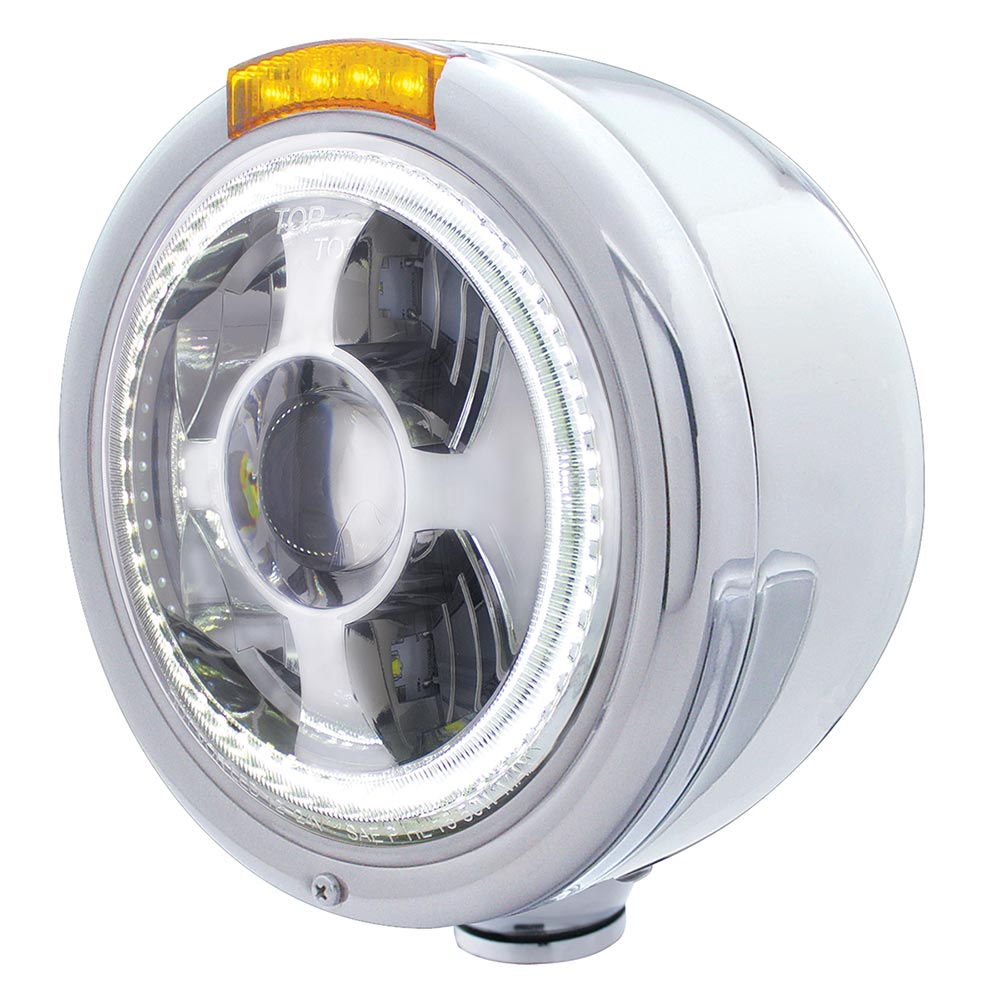 Bullet Half Moon LED Projection Headlight & Turn Signal