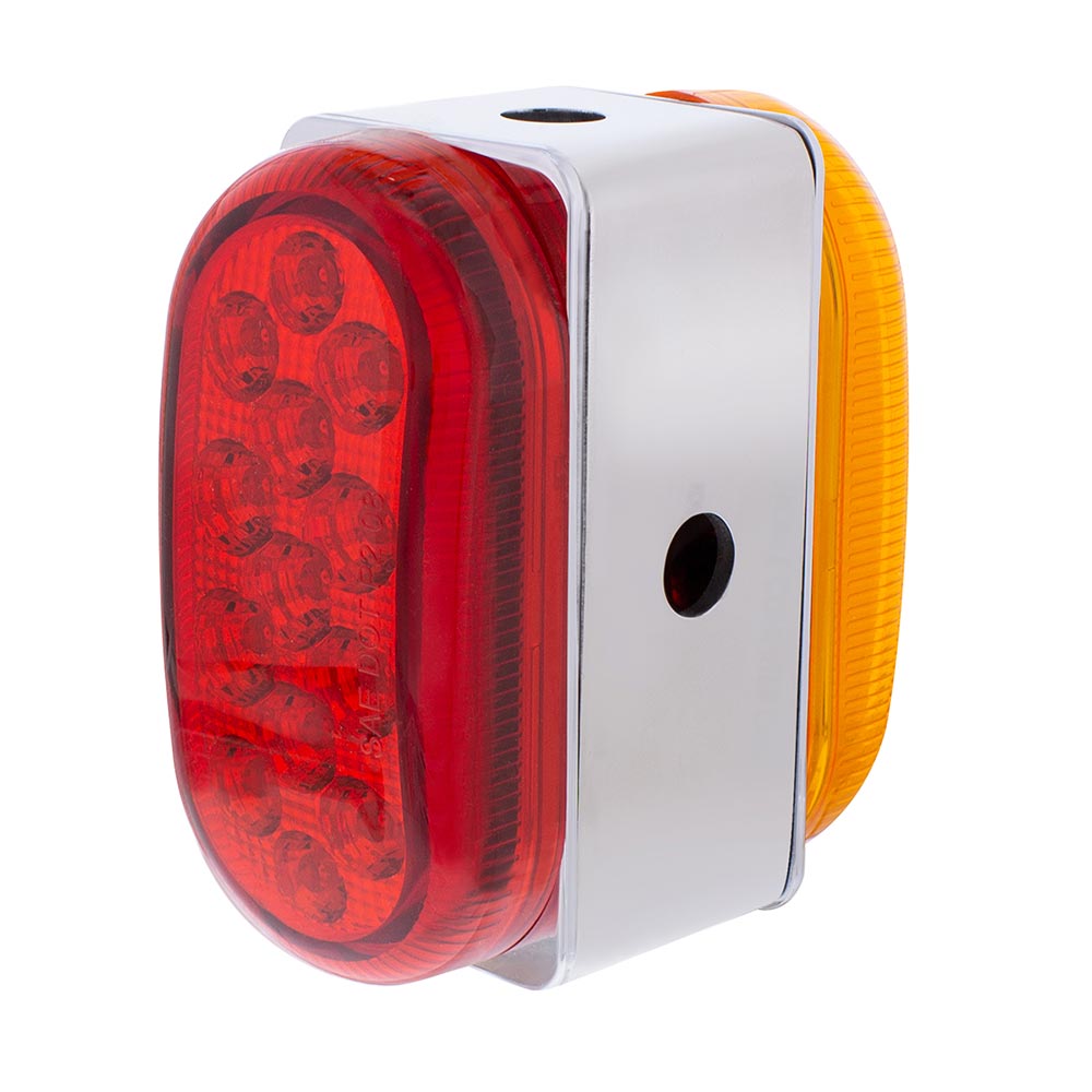 13 LED Double Face Mirror Mount Dual Function Light