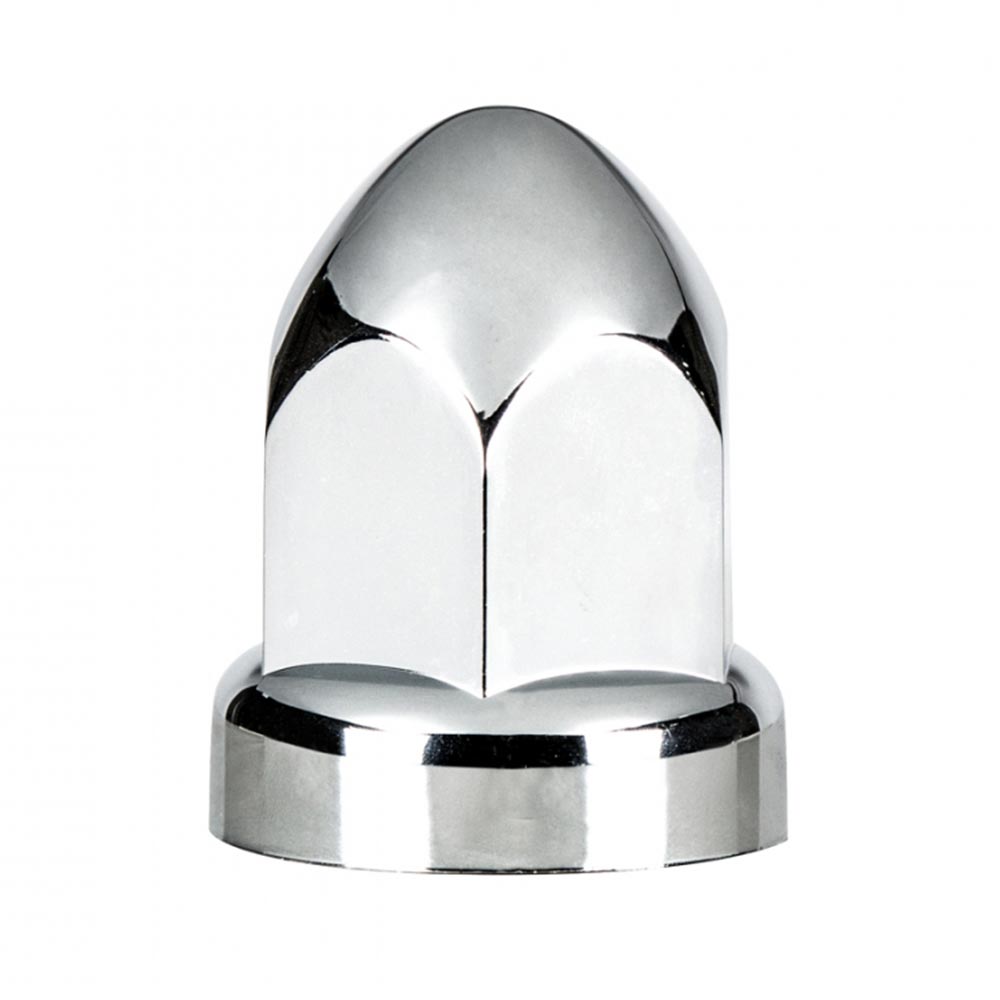 33mm Chrome Plastic Bullet Nut Cover Push On 20PK