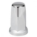 33mm x 3-1/4" Chrome Plastic Top Hat Nut Cover - Push On 20PK