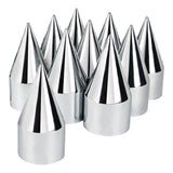 1-1/2" Chrome Plastic Spike Nut Cover Push On 10PK