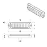 6 LED High Power Slim Warning Light