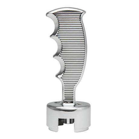 13/18 Speed challenger pistol Grip with lines gear shift knob, close-up
