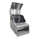 36" Wide Mouth Step Box with Diamond Plate Door