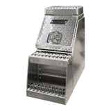 16" Wide Mouth Step Box with Diamond Plate Door