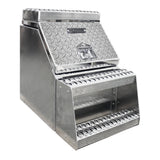 22" Wide Mouth Step Box with Diamond Plate Door