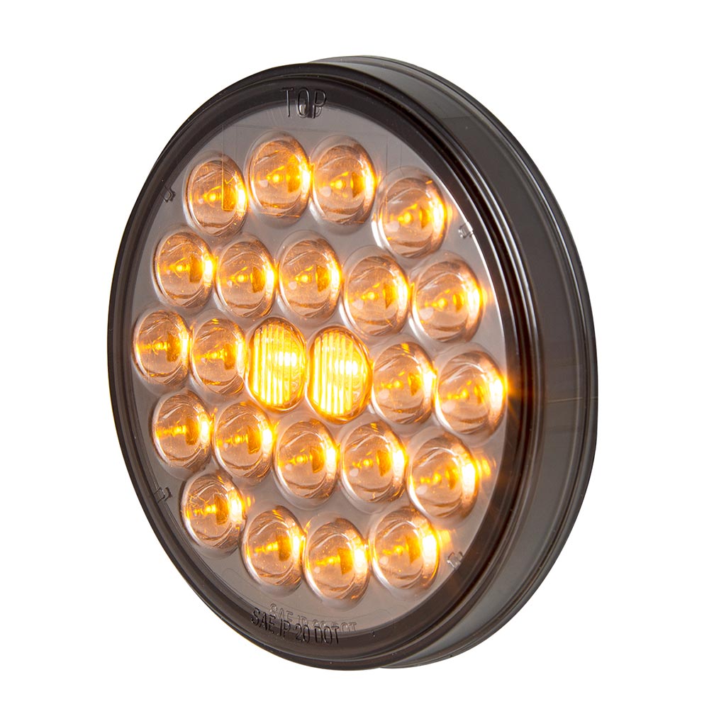 4" Pearl 24 LED Dual Function Light with Smoke Lens