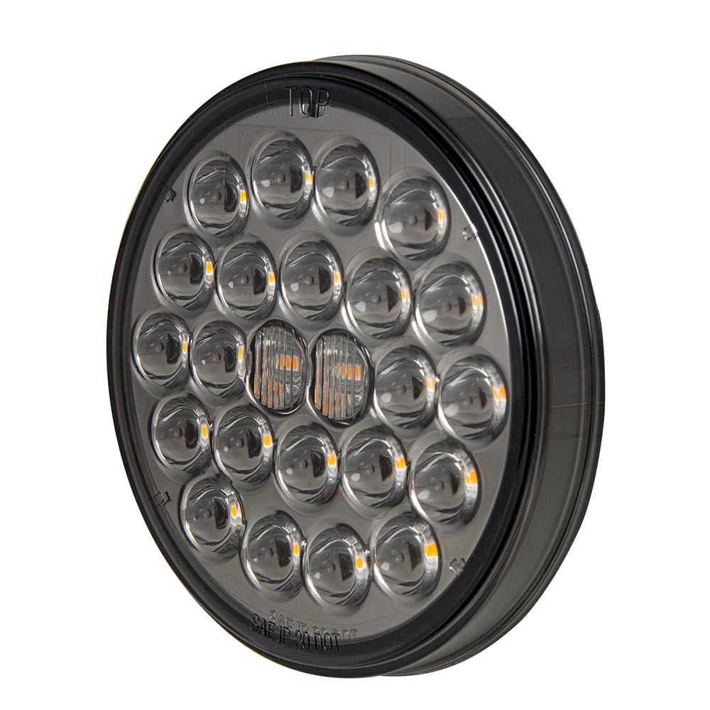 4" Pearl 24 LED Dual Function Light with Smoke Lens