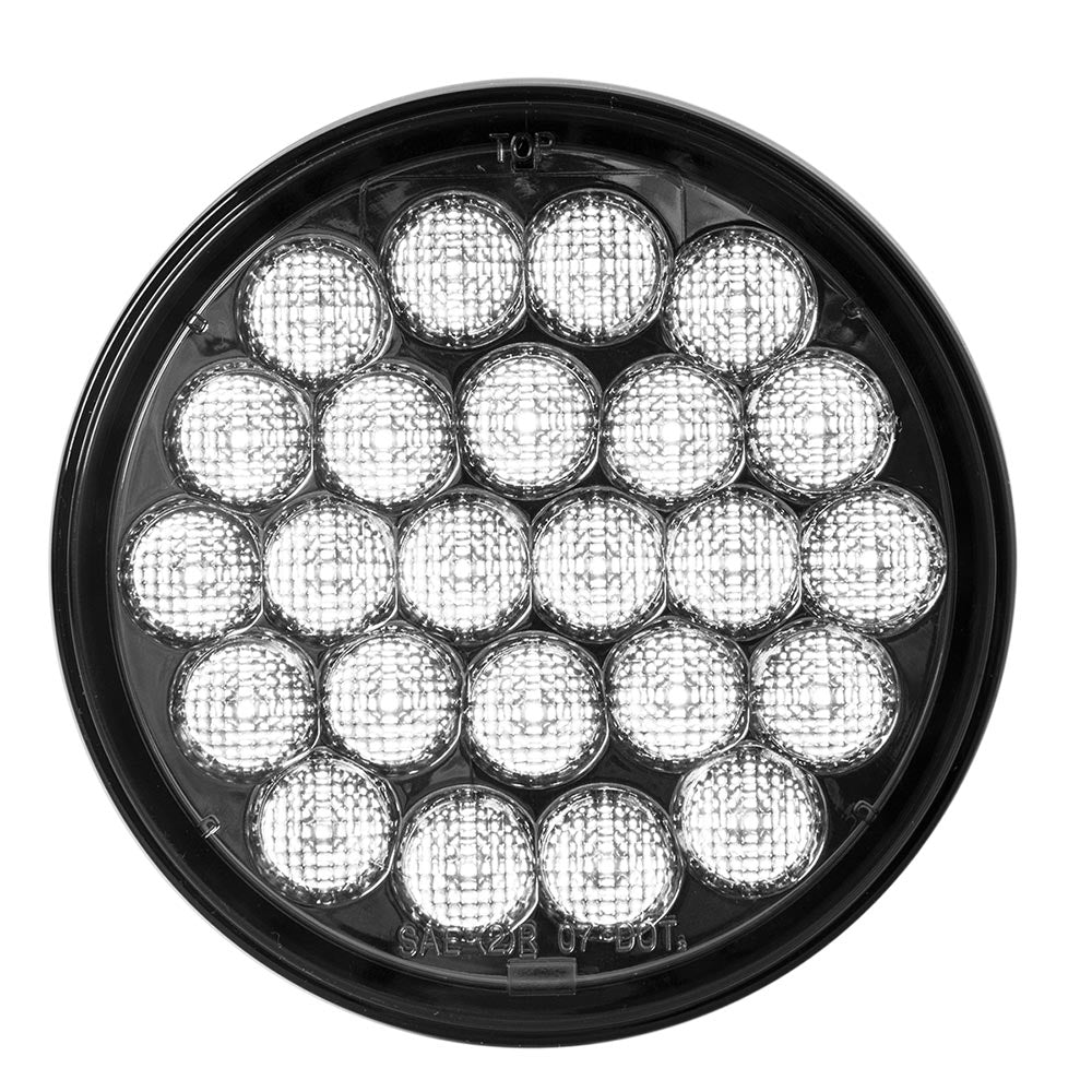 4" Pearl 24 LED White Back Up Light with Smoke Lens