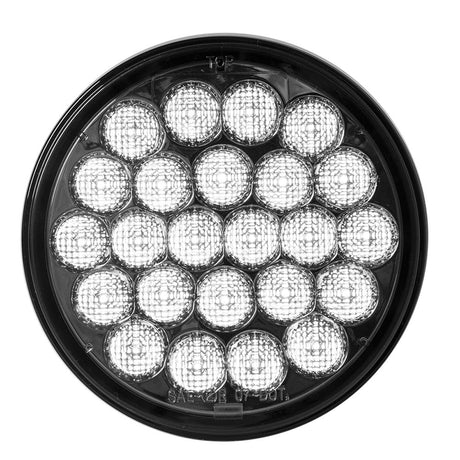 4" Pearl 24 LED white back up light with smoke lens