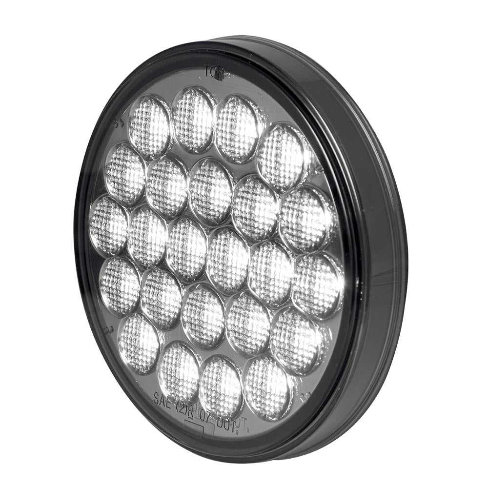4" Pearl 24 LED White Back Up Light with Smoke Lens