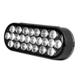 6" Oval 24 LED White Light with Smoke Lens