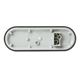 6" Oval 24 LED White Light with Smoke Lens