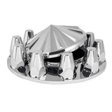 Chrome Spoke Top Front Axle Cover Kit