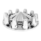 Chrome Spoke Top Front Axle Cover Kit