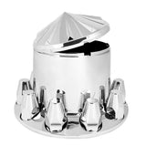 Chrome Spoke Top Rear Axle Cover Kit