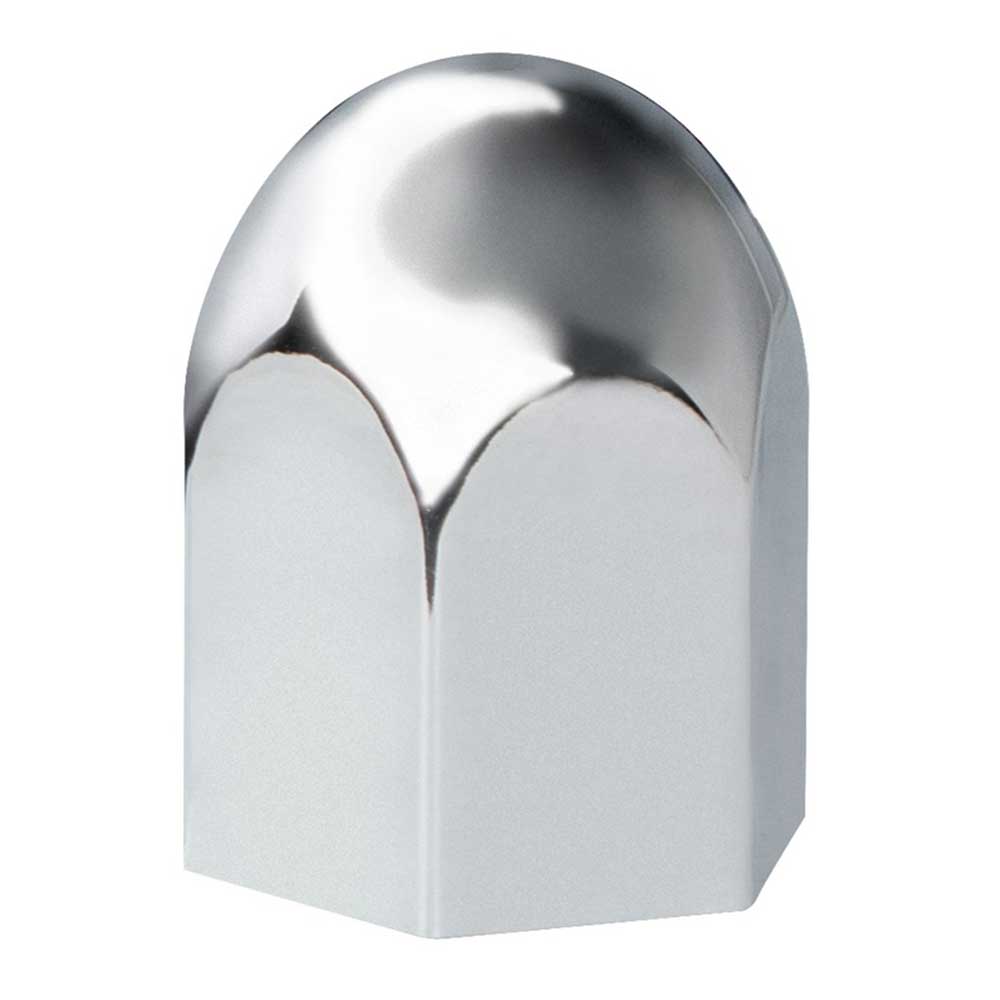 1-1/2" Chrome Plastic Nut Cover - Push On