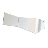 Kenworth Curved Windshield 13" - 11" 304 SS Contender Bow-Tie Visor