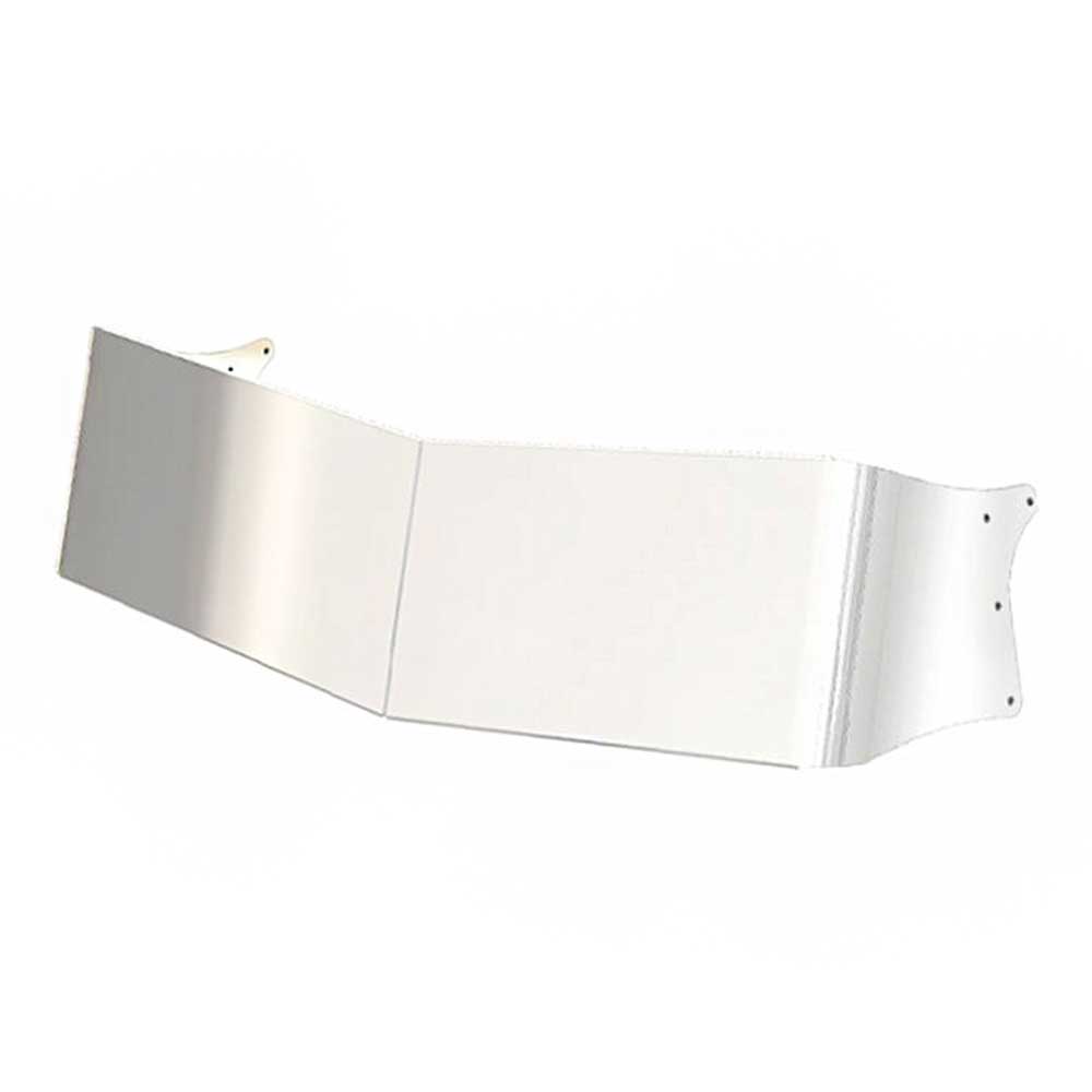 Kenworth Flat Windshield 10" 304 SS Rival Straight Drop Visor