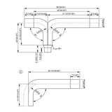 Peterbilt 7'-5" Chrome Y-Pipe