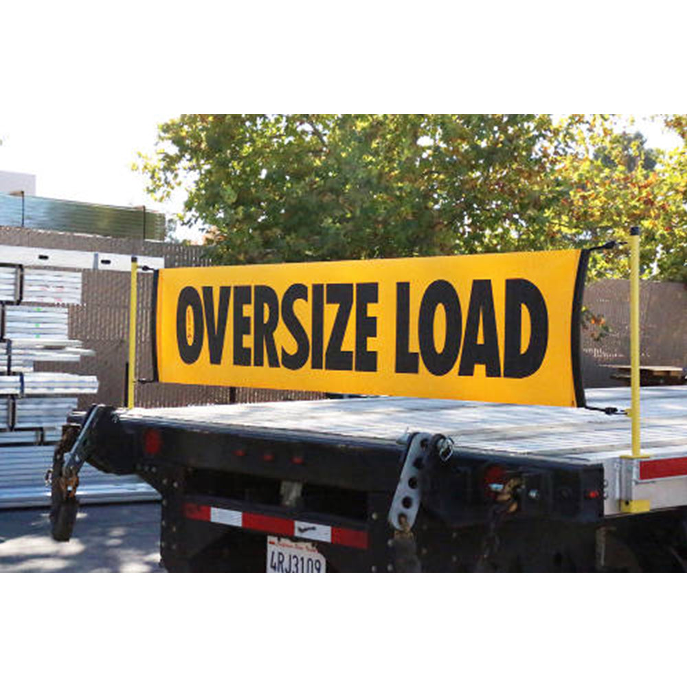 Flatbed Trailer Stake Pocket Mount for Oversize Load Banner