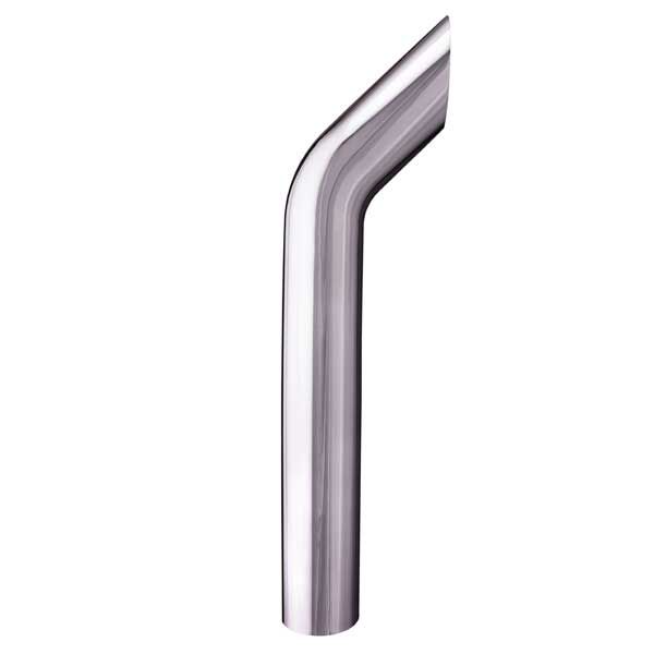 8"D x 30"L Bull Horn Top Chrome One-Piece Stack