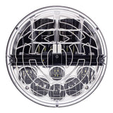 7" Round LED Headlight with Heated Polycarbonate Lens