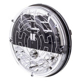 7" Round LED Headlight with Heated Polycarbonate Lens
