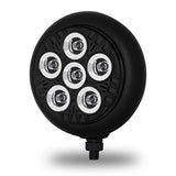 5" 6 LED Chrome/Black Work Light and Heatsink Technology