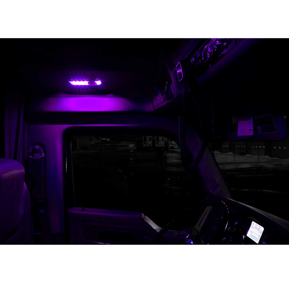 Kenworth LED Projector Dome and Map Light with 6 Color Auxiliary LED Light