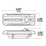Kenworth LED Projector Dome and Map Light with 6 Color Auxiliary LED Light