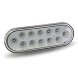 6" Oval Dual Revolution Amber Turn Signal, Marker to Amber Strobe LED Light