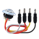 3/4" Red/White Dual Revolution Mini Button LED Light Stop/Tail/Turn and Back-up