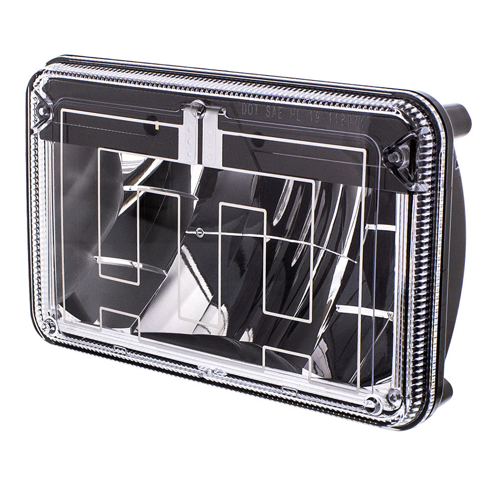 4" x 6" Ultralit Heated LED High Beam Headlight with Polycarbonate Lens and Housing