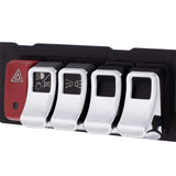 Chrome Switch Cover For Kenworth T680, T880, W990 - Set of 3