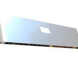 PB 379 Stainless 18" Boxed Short Radius End Bumper with 3/4" Underglow Light Cutouts and Tow Hole