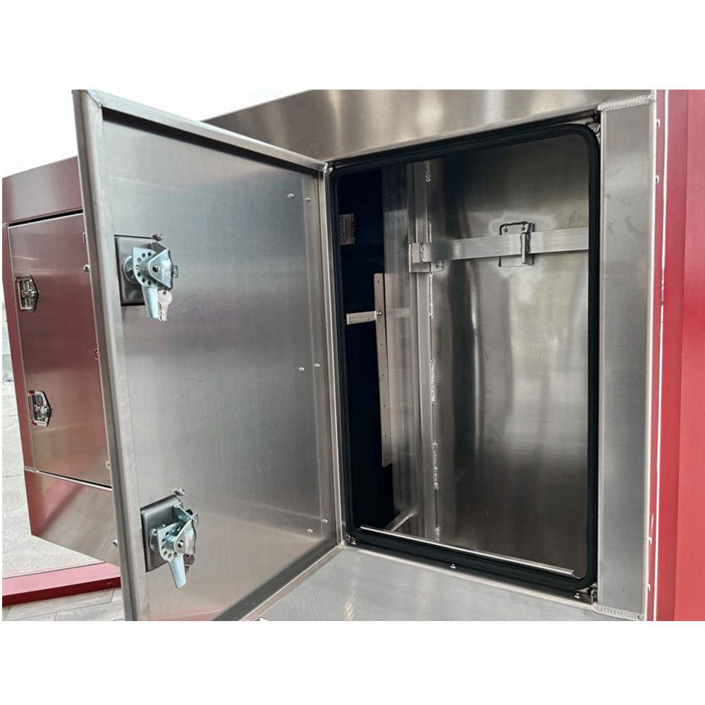 78" X 68" Cab Rack with 3 Doors, 2 Chain Hangers, 1 Shelf