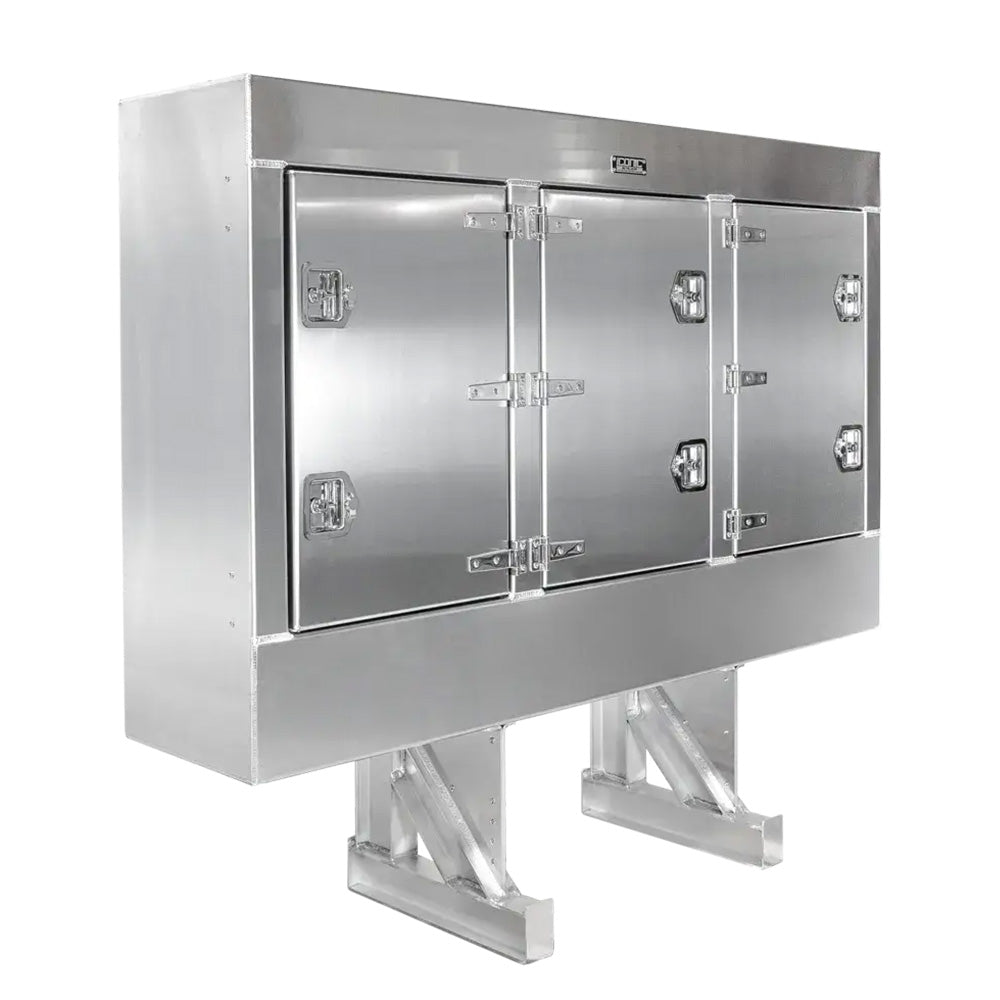 78" X 68" Cab Rack with 3 Doors, 2 Chain Hangers, 1 Shelf