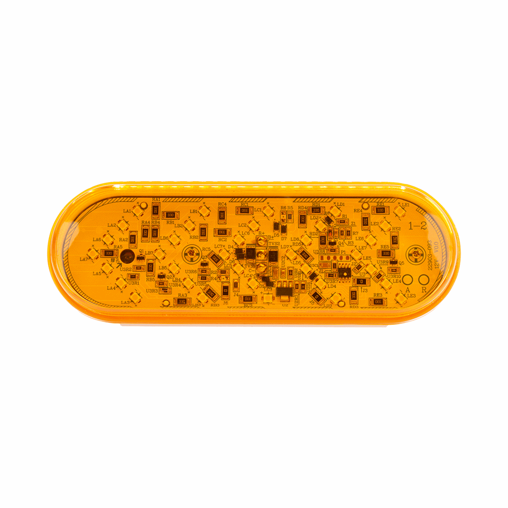6" Oval Sequential Light Kit with Amber LED