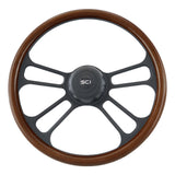 18" Phoenix Mahogany 4 Spoke Steering Wheel
