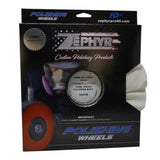 Zephyr 10" White Bleached Combed Cotton Airway Final Finish Coloring Buff Buffing Wheel