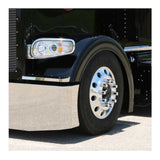 Blind Mount 18" Tapered Boxed End Stainless Steel Bumper with a Long Radius