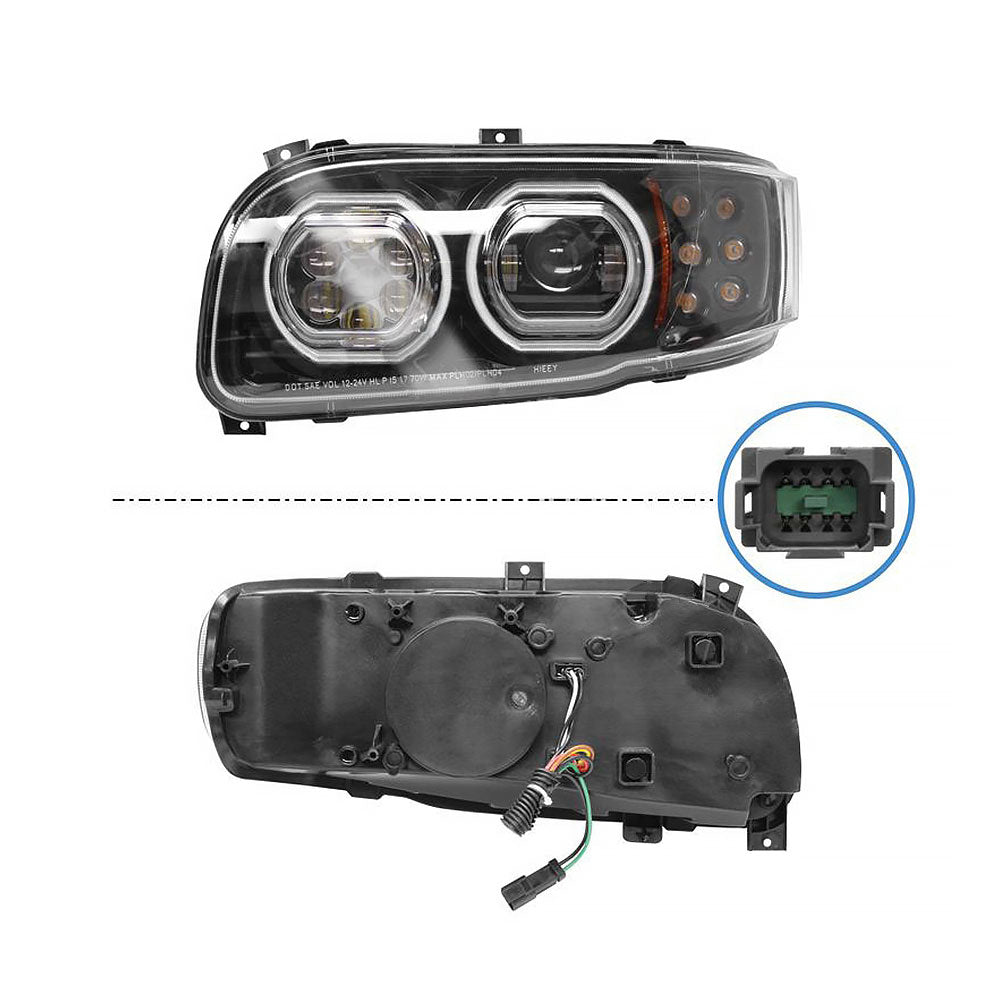 Peterbilt 388, 389, 567 Blackout LED Headlight