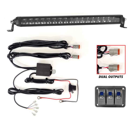 20" Xk glow 3 in 1 light bar, closer view