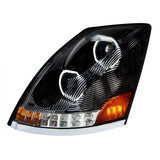 Volvo VN, VNL 2003-2017 Black Inner Housing 10 LED Headlights
