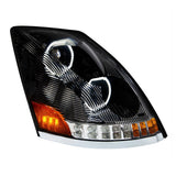 Volvo VN, VNL 2003-2017 Black Inner Housing 10 LED Headlights