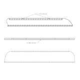 Kenworth 4.625" Chop Top DayLite Door Window Trim