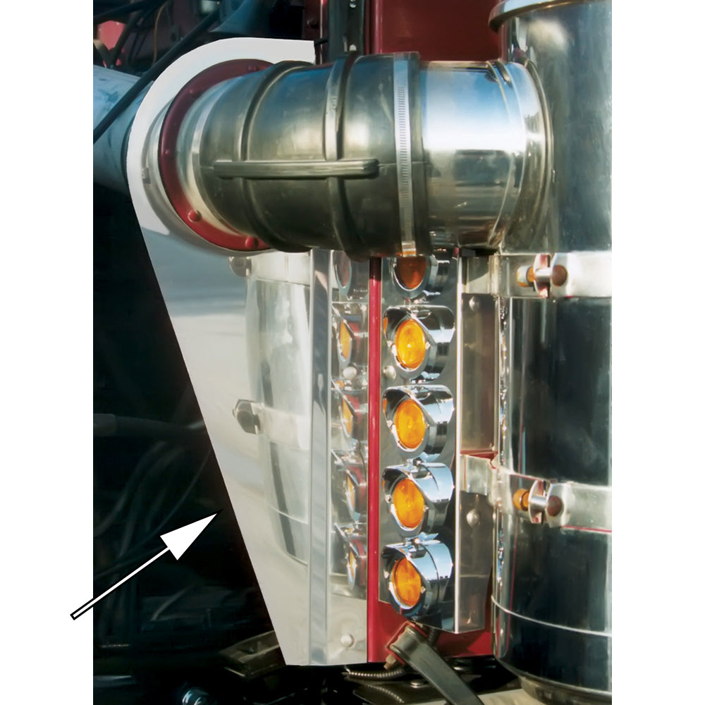Peterbilt 359 Stainless Steel Air Intake Trim (PR)